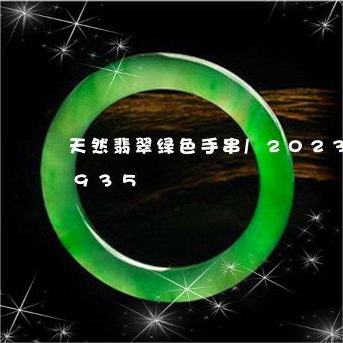 天然翡翠绿色手串/2023073193935