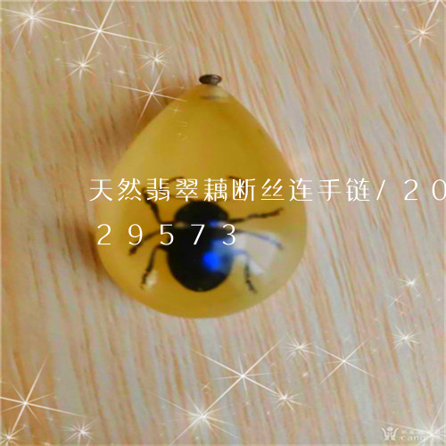 天然翡翠藕断丝连手链/2023120629573