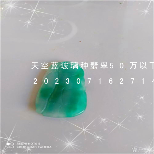 天空蓝玻璃种翡翠50万以下可以买到吗/2023071627148