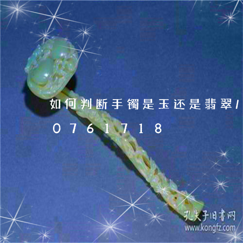 如何判断手镯是玉还是翡翠/2023110761718