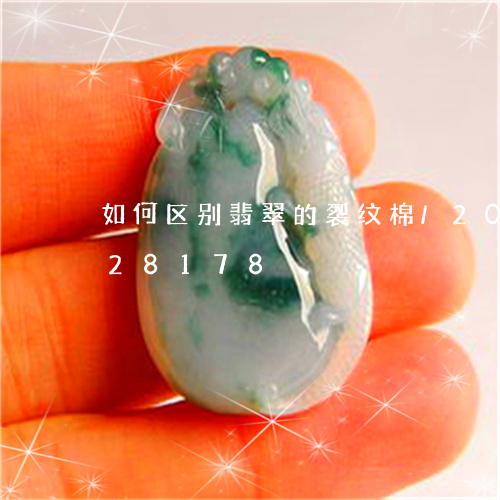 如何区别翡翠的裂纹棉/2023120728178