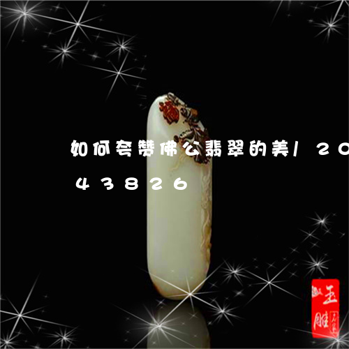 如何夸赞佛公翡翠的美/2023092743826