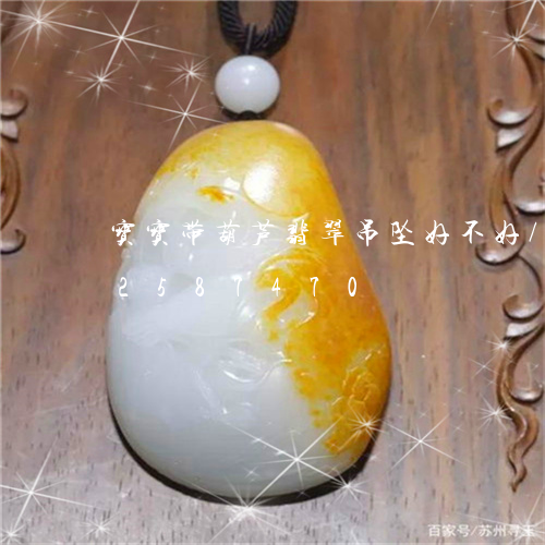 宝宝带葫芦翡翠吊坠好不好/2023112587470