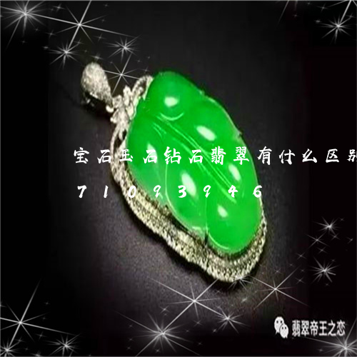 宝石玉石钻石翡翠有什么区别/2023071093946