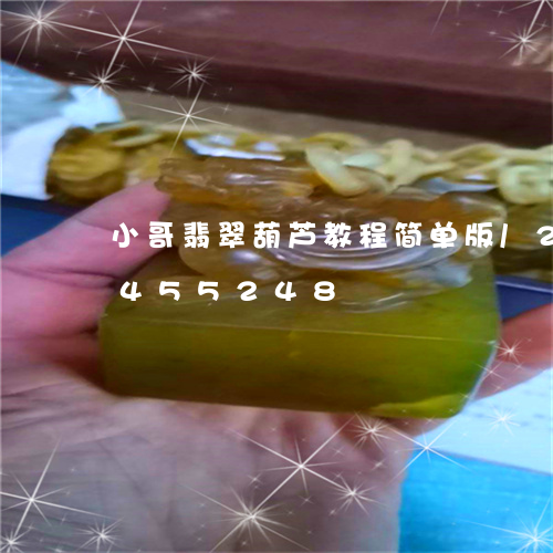 小哥翡翠葫芦教程简单版/2023112455248