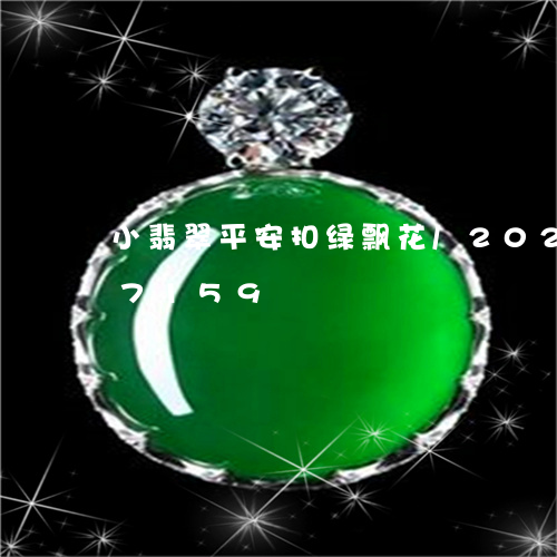 小翡翠平安扣绿飘花/2023102507159