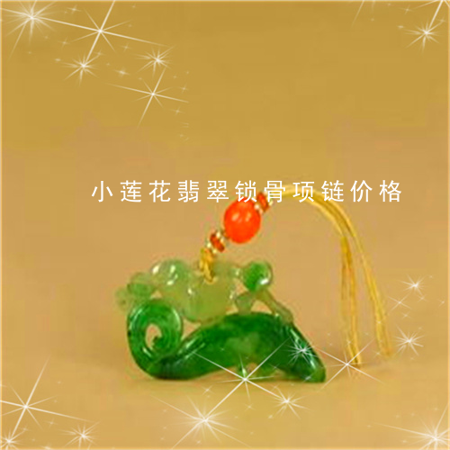 小莲花翡翠锁骨项链价格