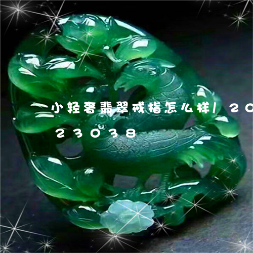 小轻奢翡翠戒指怎么样/2023112423038