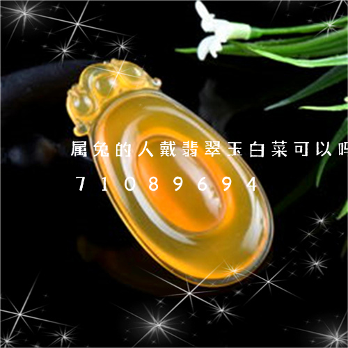 属兔的人戴翡翠玉白菜可以吗/2023071089694