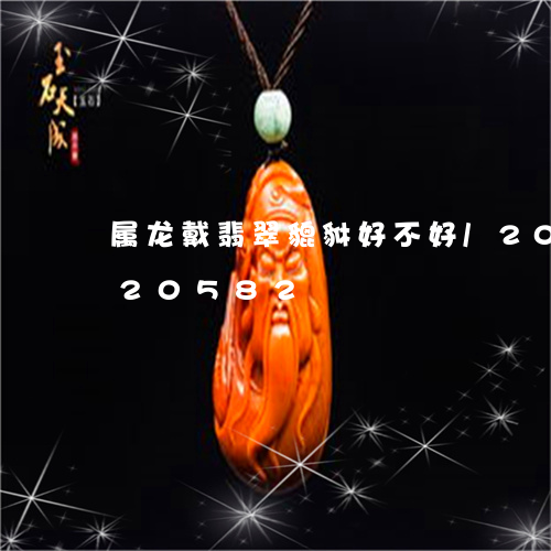 属龙戴翡翠貔貅好不好/2023082620582