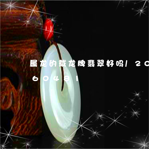 属龙的戴龙牌翡翠好吗/2023082760481