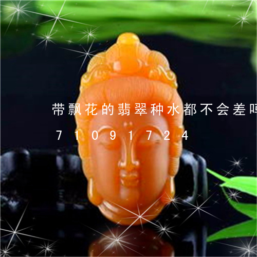 带飘花的翡翠种水都不会差吗/2023071091724