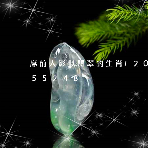 席前人影似翡翠的生肖/2023082655248