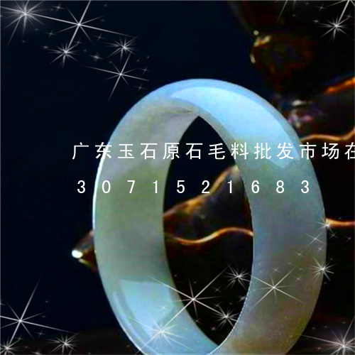 广东玉石原石毛料批发市场在哪里/2023071521683