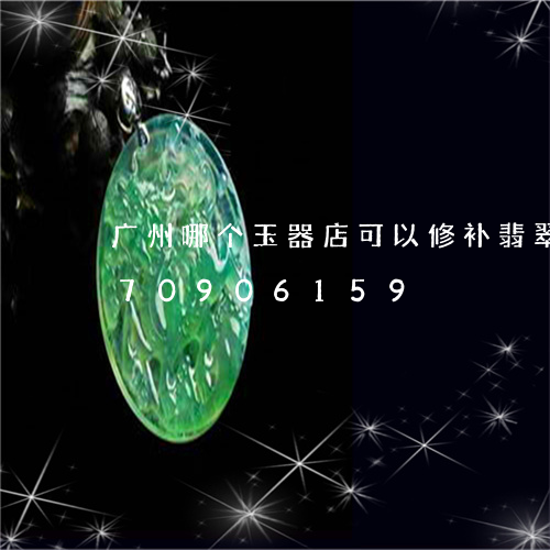 广州哪个玉器店可以修补翡翠/2023070906159