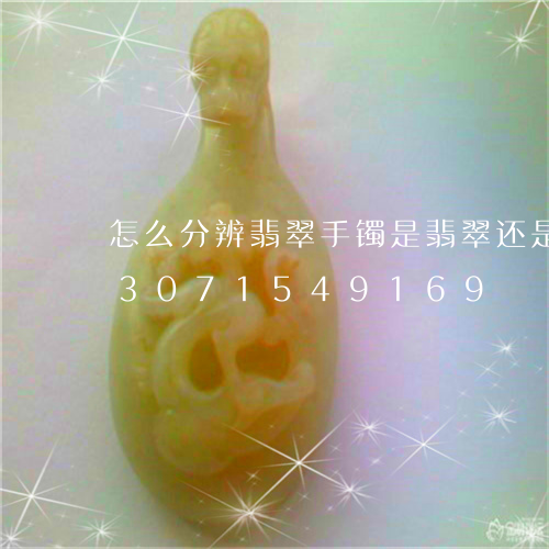 怎么分辨翡翠手镯是翡翠还是玉髓/2023071549169