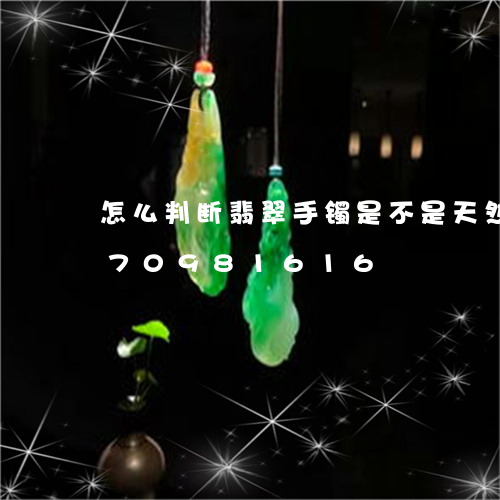 怎么判断翡翠手镯是不是天然/2023070981616