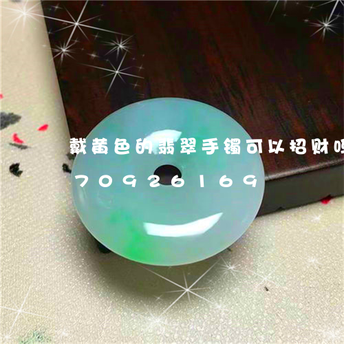 戴黄色的翡翠手镯可以招财吗/2023070926169