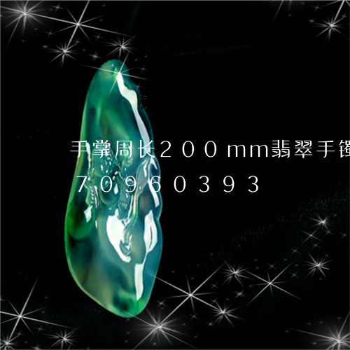 手掌周长200mm翡翠手镯/2023070960393