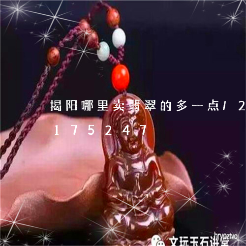 揭阳哪里卖翡翠的多一点/2023110175247