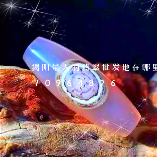 揭阳最大的翡翠批发地在哪里/2023070964826