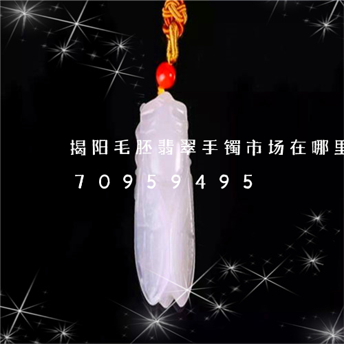 揭阳毛胚翡翠手镯市场在哪里/2023070959495