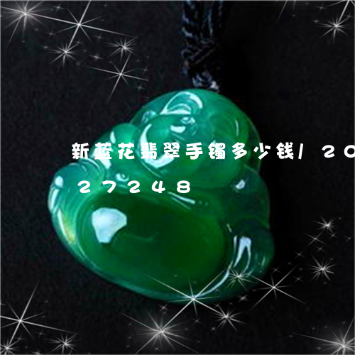 新蓝花翡翠手镯多少钱/2023112427248