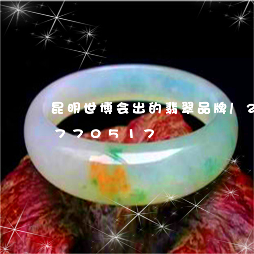 昆明世博会出的翡翠品牌/2023111770517