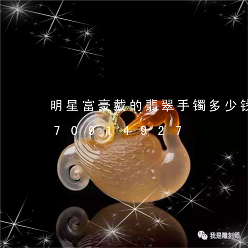 明星富豪戴的翡翠手镯多少钱/2023070914927