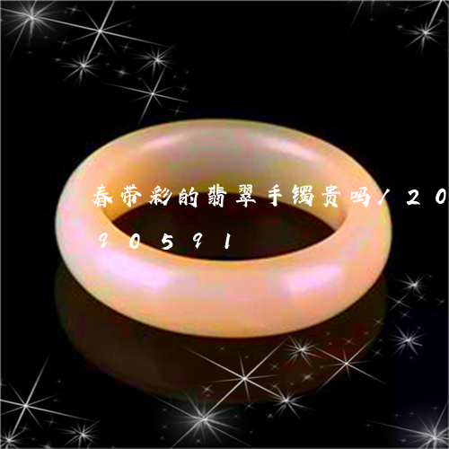 春带彩的翡翠手镯贵吗/2023092890591