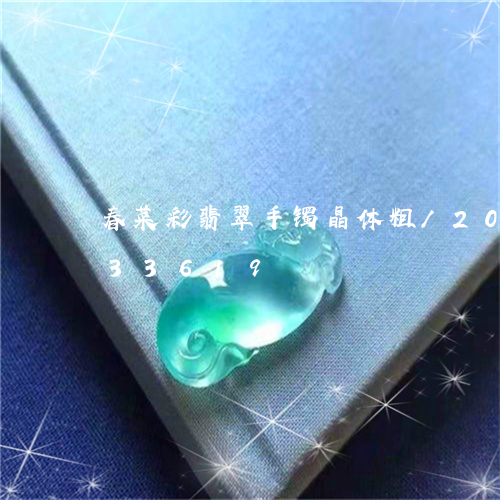 春菜彩翡翠手镯晶体粗/2023092833619