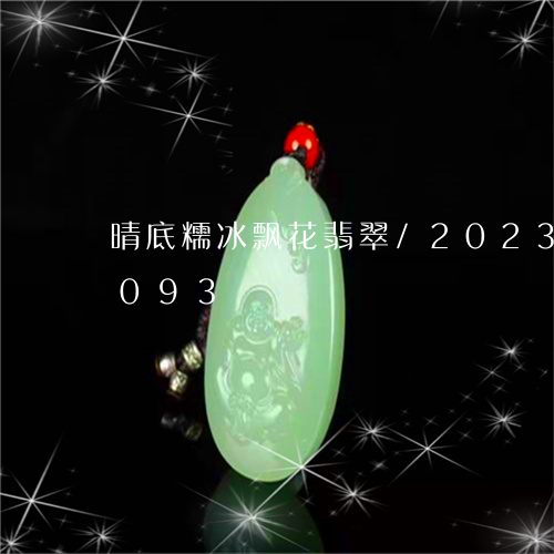 晴底糯冰飘花翡翠/2023033199093