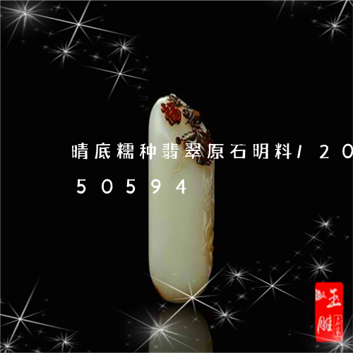 晴底糯种翡翠原石明料/2023120650594