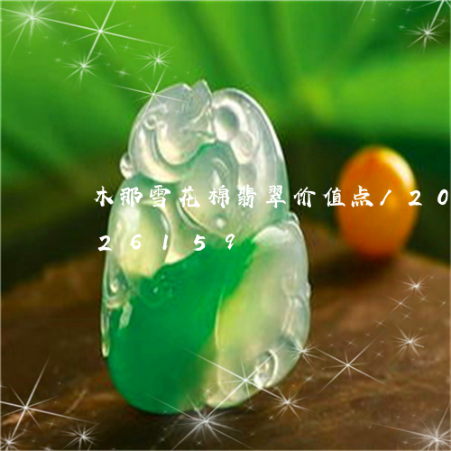 木那雪花棉翡翠价值点/2023082426159