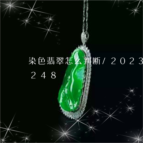 染色翡翠怎么判断/2023033104248