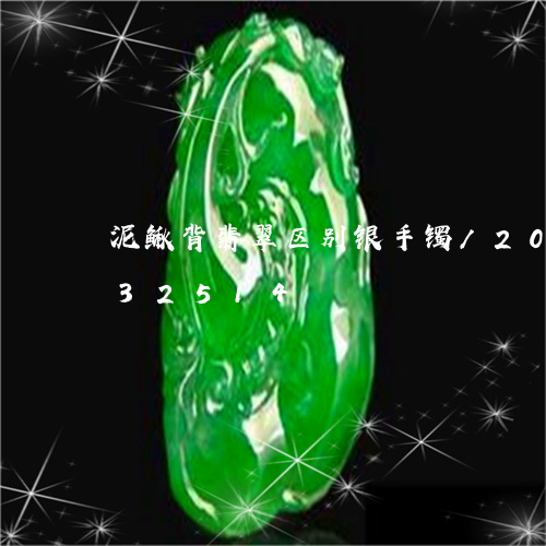 泥鳅背翡翠区别银手镯/2023112432514