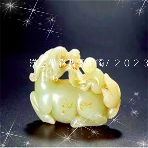 浅春带彩翡翠手镯/2023033069306