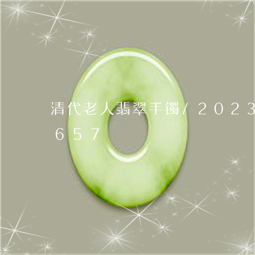 清代老人翡翠手镯/2023033136657