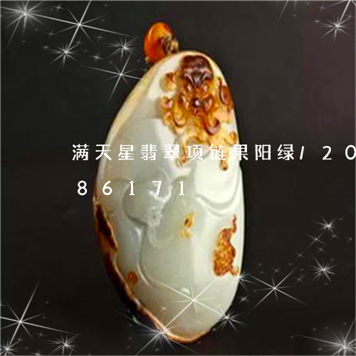 满天星翡翠项链果阳绿/2023092786171