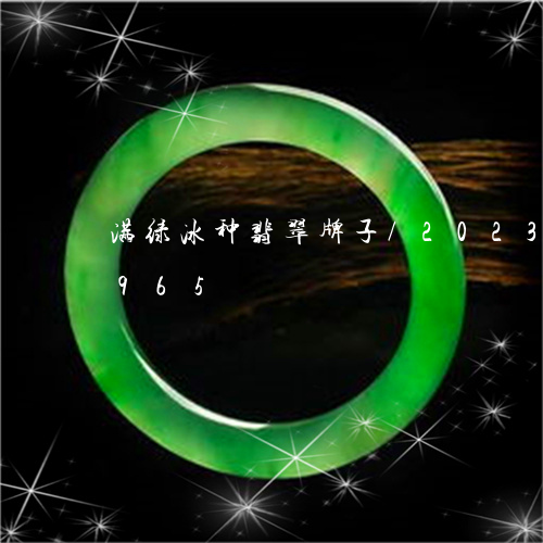 满绿冰种翡翠牌子/2023042675965