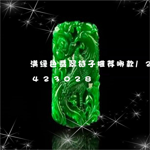 满绿色翡翠链子推荐哪款/2023112423028