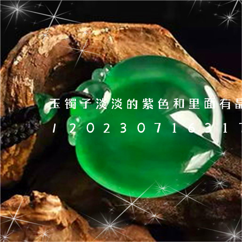 玉镯子淡淡的紫色和里面有晶体是好还是坏/2023071631795