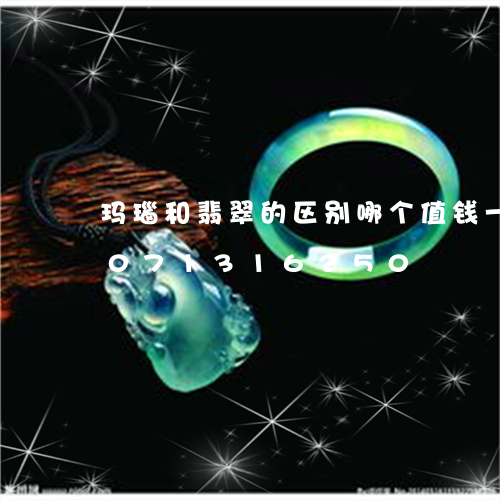 玛瑙和翡翠的区别哪个值钱一点/2023071316250