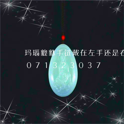 玛瑙貔貅手链戴在左手还是右手/2023071323037