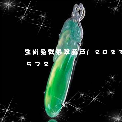 生肖兔戴翡翠葫芦/2023102479572