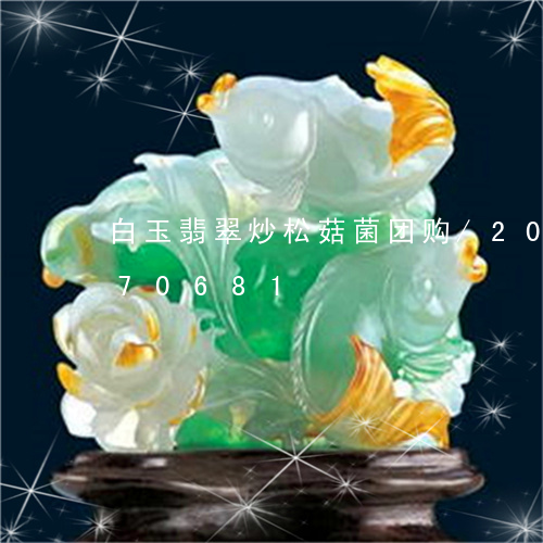 白玉翡翠炒松菇菌团购/2023120670681