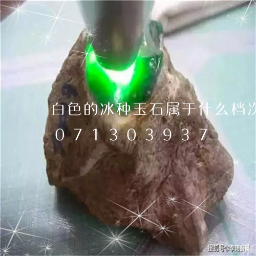 白色的冰种玉石属于什么档次的/2023071303937