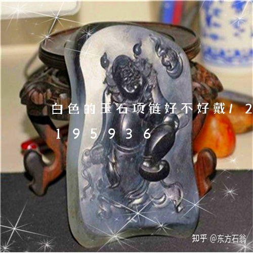 白色的玉石项链好不好戴/2023103195936