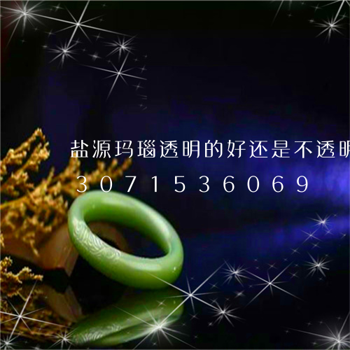 盐源玛瑙透明的好还是不透明的好/2023071536069