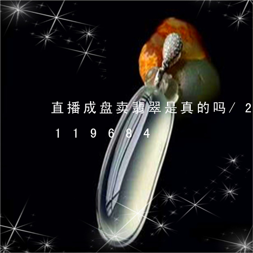 直播成盘卖翡翠是真的吗/2023110119684